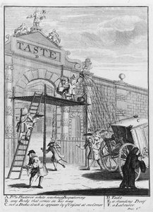 Taste, Burlington Gate, 1732 alkotó: William Hogarth