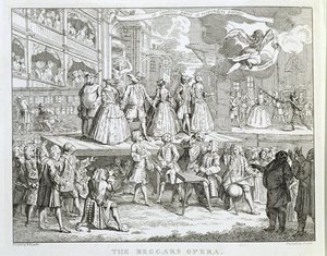 A Koldusopera, Thomas Cook (1744-1818) metszete alkotó: William Hogarth