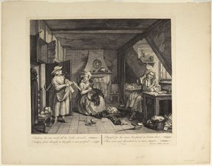 A szorongatott költő alkotó: William Hogarth