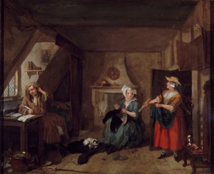 A szorongatott költő, 1733-1735. alkotó: William Hogarth