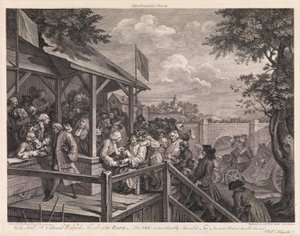 A választás, 3. tábla: „A szavazás” alkotó: William Hogarth