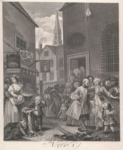 A nap négy szakasza, II. tábla: Dél alkotó: William Hogarth
