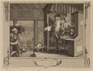 A szorgalmas „Kedvenc tanítványa, és a mestere megbízta vele alkotó: William Hogarth