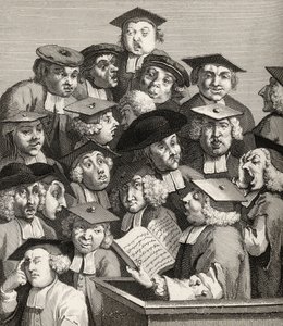 The Lecture, The Works of William Hogarth, 1833-ban (litho) alkotó: William Hogarth