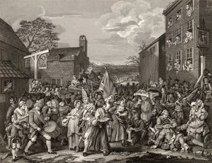 The March to Finchley, metszett T.E. Nicholson, a Hogarth műveiből, 1833-ban jelent meg alkotó: William Hogarth