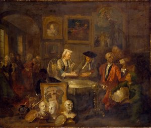 A házassági szerződés, 1730-as évek eleje alkotó: William Hogarth