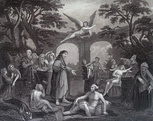 A Bethesda medencéje alkotó: William Hogarth