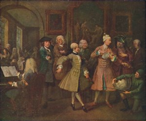 The Rakes Progress – The Levee, 1720-1735, 1920. alkotó: William Hogarth