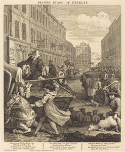 A kegyetlenség második szakasza alkotó: William Hogarth