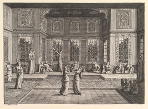 A Seraglio Aubry de La Mottrayes beutazza Európát, Ázsiát és ... egy részét, 1723-24. alkotó: William Hogarth