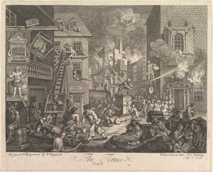 The Times, 1. tábla alkotó: William Hogarth