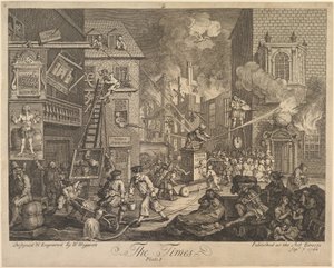 The Times, 1. tábla alkotó: William Hogarth