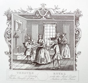 Theatre Royal; Drury sáv; London alkotó: William Hogarth