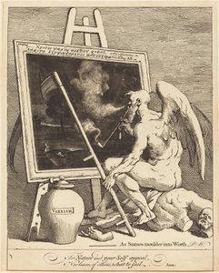 Idő füstölni egy képet alkotó: William Hogarth