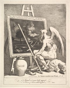 Time Smoking a Picture, kb. 1761. alkotó: William Hogarth