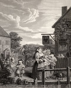 Times of the Day: Evening, William Hogarth műveiből, 1833-ban alkotó: William Hogarth