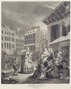 Napszak: reggel (metszet) alkotó: William Hogarth