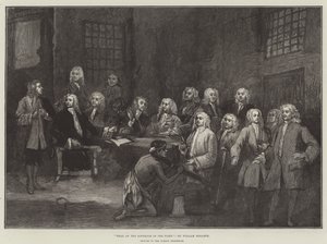 A flotta kormányzójának tárgyalása alkotó: William Hogarth