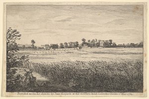 A Ranbys-ház látképe, 1781. május 1. alkotó: William Hogarth