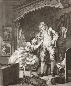 Kétrészes epizód: Előtte és Utána. 2. lap: Utána / Utána. 1736 alkotó: William Hogarth