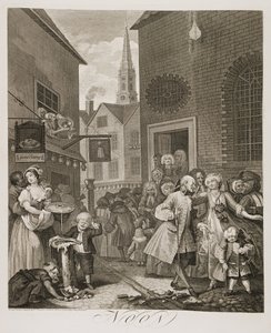 en: A nap négy órájában: . alkotó: William Hogarth