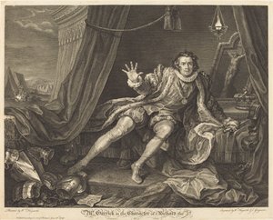 Garrick Richard szerepében III alkotó: William Hogarth and Charles Grignion