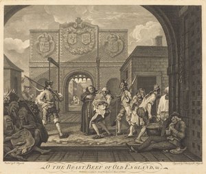 Calais kapuja, avagy az ó-Anglia marhasültje alkotó: William Hogarth and Charles Mosley