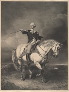 George Washington lóháton alkotó: William Holl II after John Faed