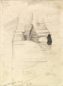 Sziklák Wady Zuaránál, a Holt-tengeren, 1854 alkotó: William Holman Hunt