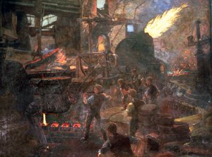 "The Wealth of England: the Bessemer Process of Making Steel" (Anglia gazdagsága: az acélgyártás Bessemer-folyamata), 1895