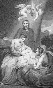 Felajánlások a csecsemő Megváltónak, „Boldog Urunk és Megváltónk, Jézus Krisztus története és élete”, J. Milner tiszteletes, kiadó: B. Crosby, 1808