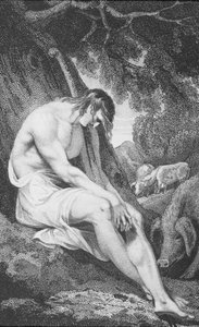 A tékozló fiú, „Boldog Urunk és Megváltónk, Jézus Krisztus története és élete”, J. Milner tiszteletes, kiadó: B. Crosby, 1808
