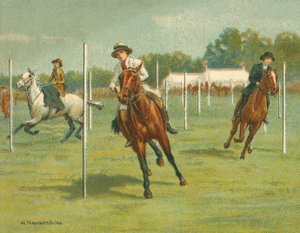 Történelmi és modern versenyek, hajlító versenyek (chromolitho)