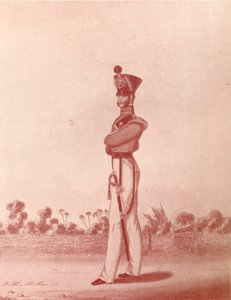 A Madrasi Hadsereg könnyűgyalogságának tisztjei, 1837-1843, 1909 alkotó: William Hunsley