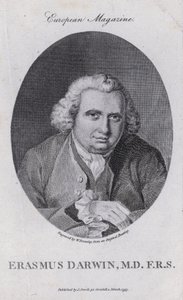 Erasmus Darwin angol orvos, természetfilozófus, költő és a rabszolga-kereskedelem felszámolásáért harcoló (metszet) alkotó: William III (after) Bromley
