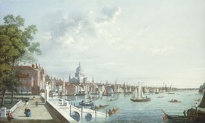 A Temze a Somerset House-ból, lefelé nézve