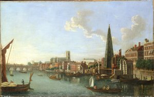 Westminster híd (este), 18. század közepe (olaj, vászon)