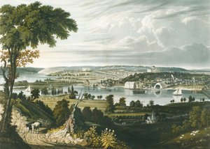 Washington városa a Navy Yardon túlról alkotó: William James Bennett