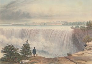 A Niagara-vízesés az asztali szikláról 1840-ben jelent meg.