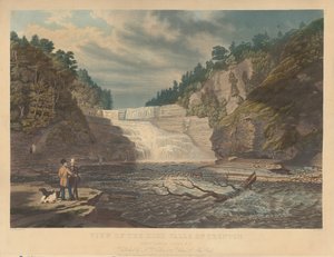 Kilátás a Trenton High Falls-ra: West Canada Creek, N.Y. alkotó: William James Bennett