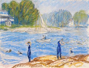 Fürdőzők, sehol alkotó: William James Glackens