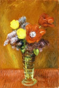 Orgona és tulipán alkotó: William James Glackens