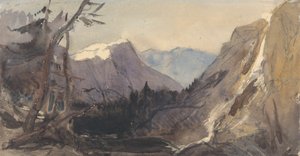 Alpesi táj, esetleg a Matterhorn