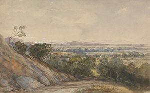 Cleeve, Somerset, a távolban a Bridgewater-öböllel alkotó: William James Muller