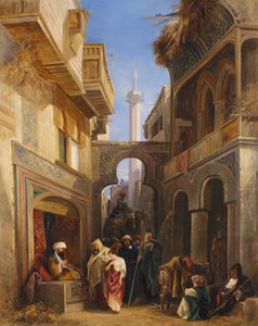 Utcai jelenet Kairóban, 1839.