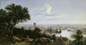 Bristol kilátása a Clifton Woodból alkotó: William James Muller