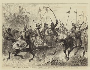 A walesi herceg a Jummoo-nál, töltés! A kasmír maharadzsa lándzsái