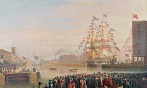 A Szent Katalin dokk megnyitása, 1828. október 25