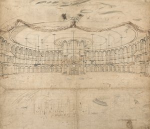 Tervezés a Rotunda, Ranelagh Gardens számára alkotó: William John Newton