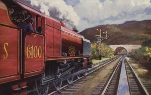 Az LMS "Royal Scot" (színes litográfia)